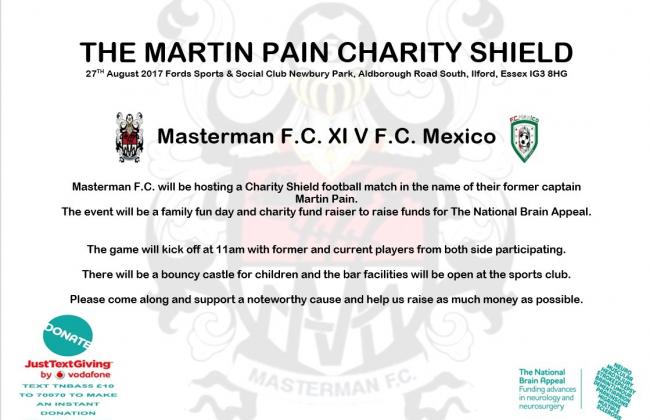 Support the Martin Pain Charity Shield this Sunday