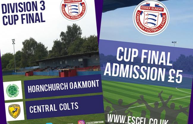 CUP FINAL PREVIEW: Central Colts and Hornchurch Oakmont meet in Division 3 Cup climax