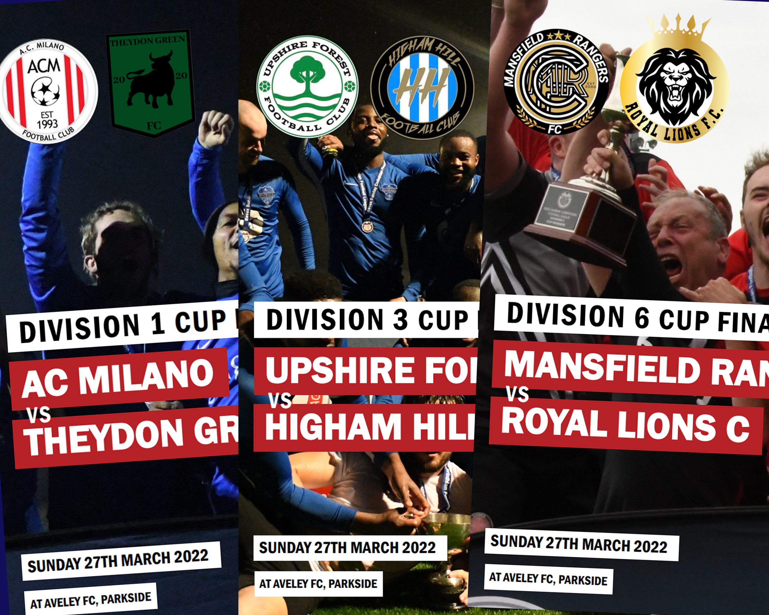 Divisional cup finals kick off this weekend at Parkside