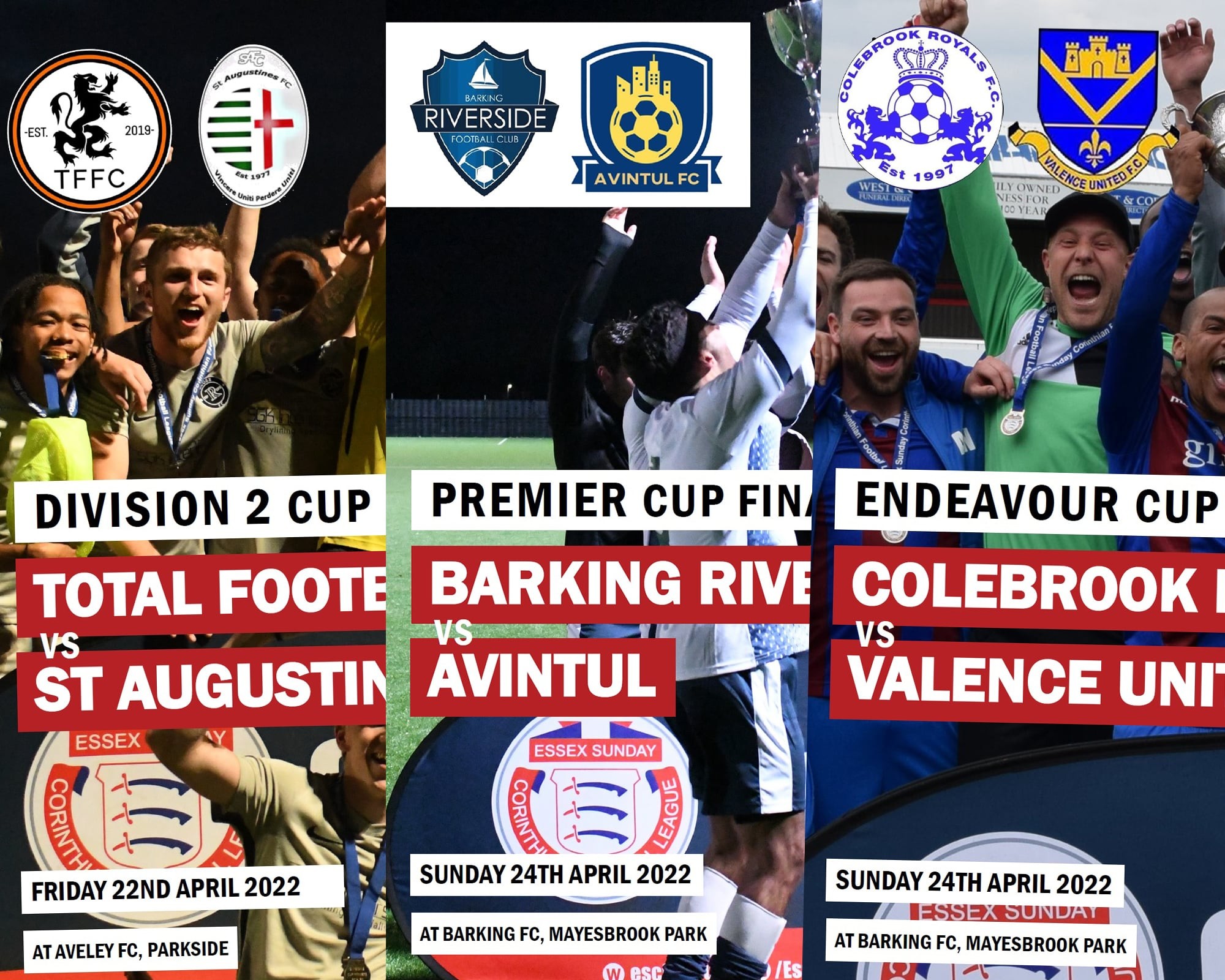 Cup final triple header this weekend