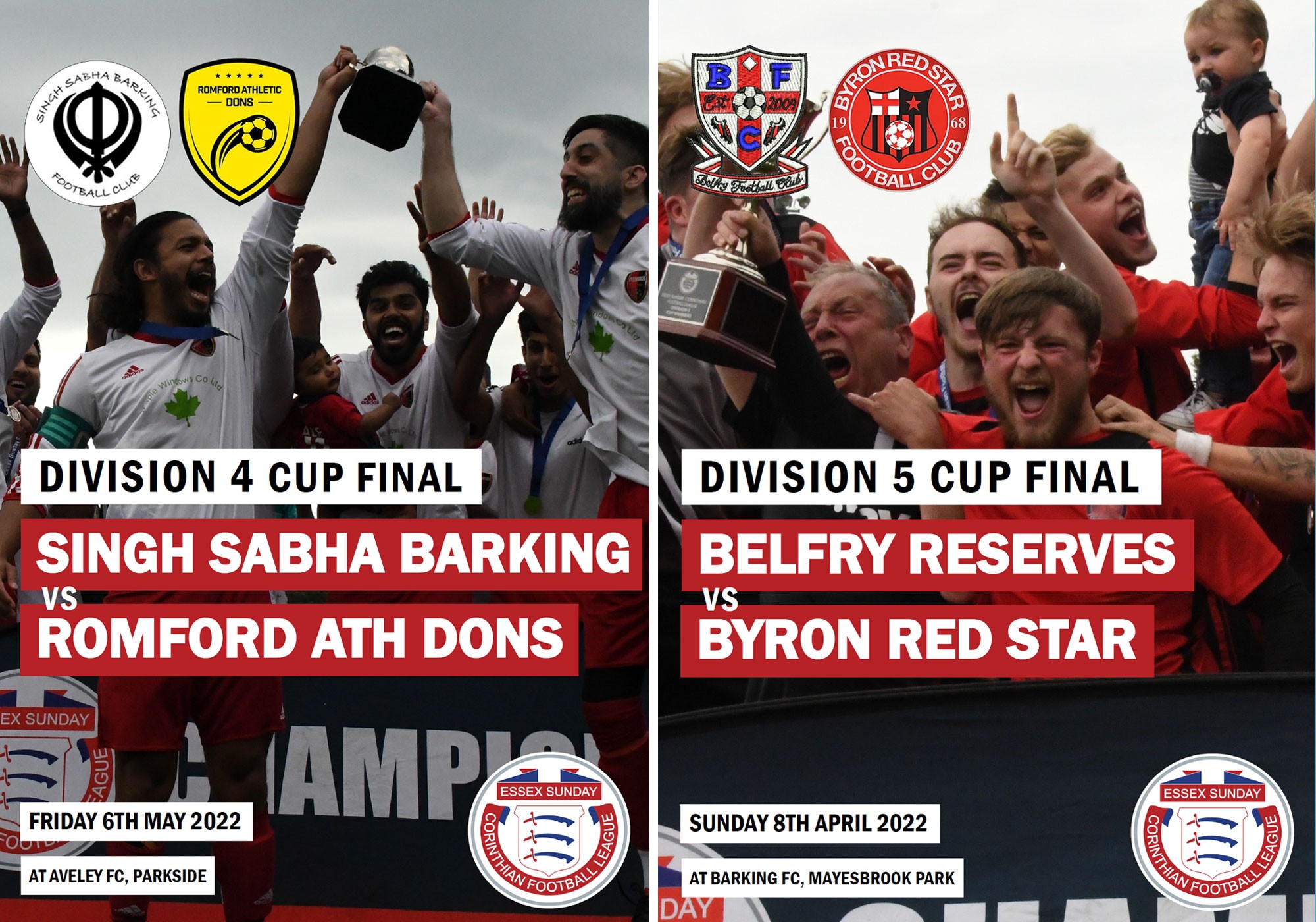 League cup finals action continues this weekend