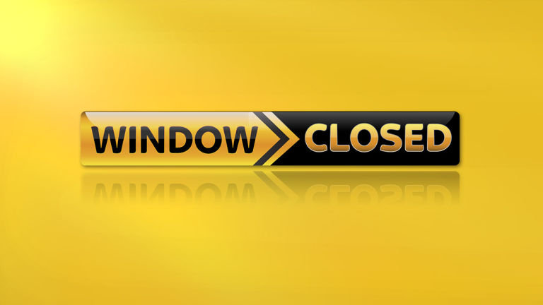 Registrations and transfer window NOW CLOSED