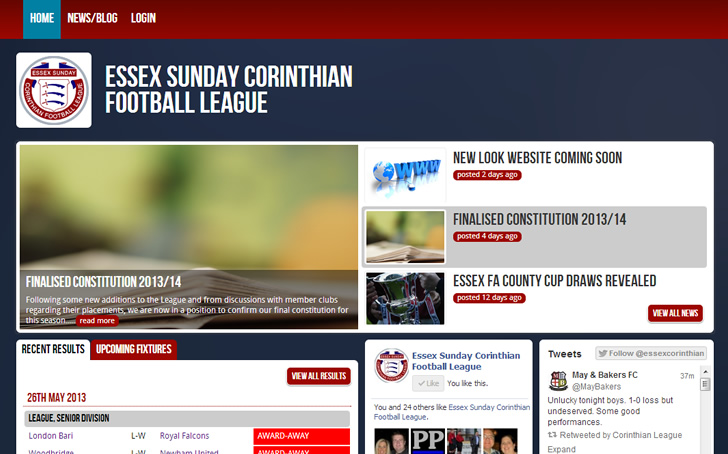 Welcome to our brand new league website!