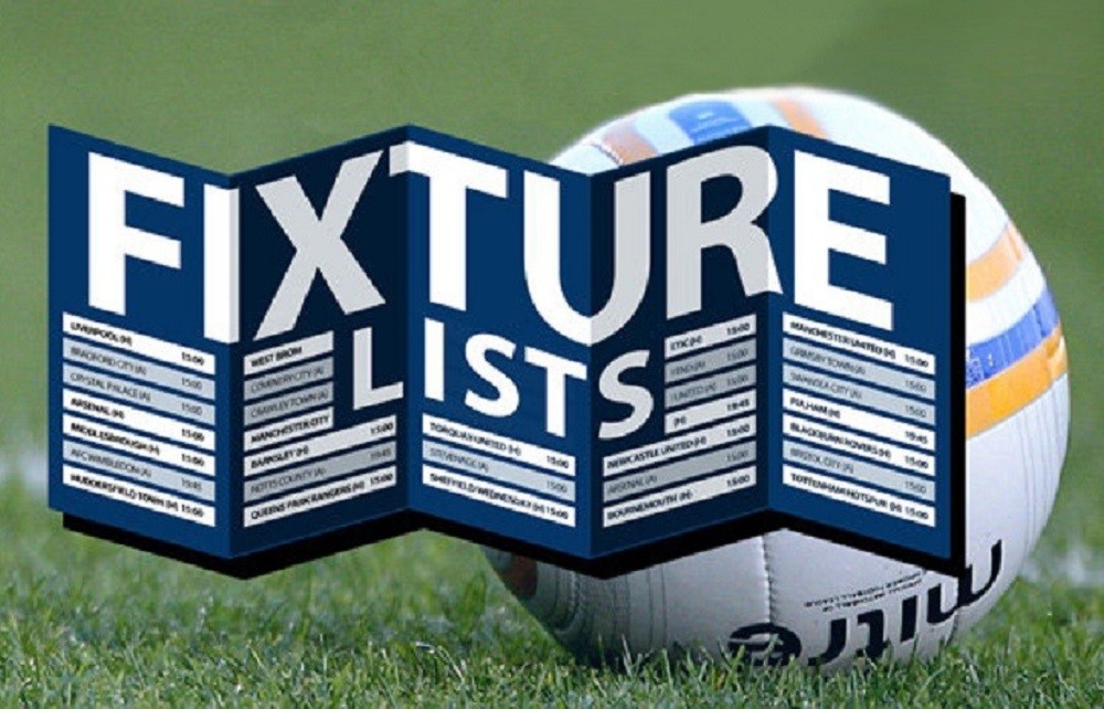 Fixtures now published into February