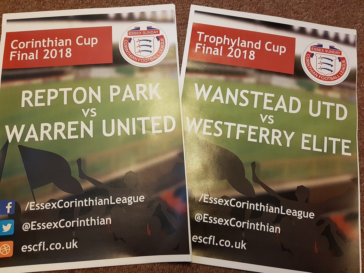 CUP FINAL PREVIEWS: Corinthian and Trophyland Cup