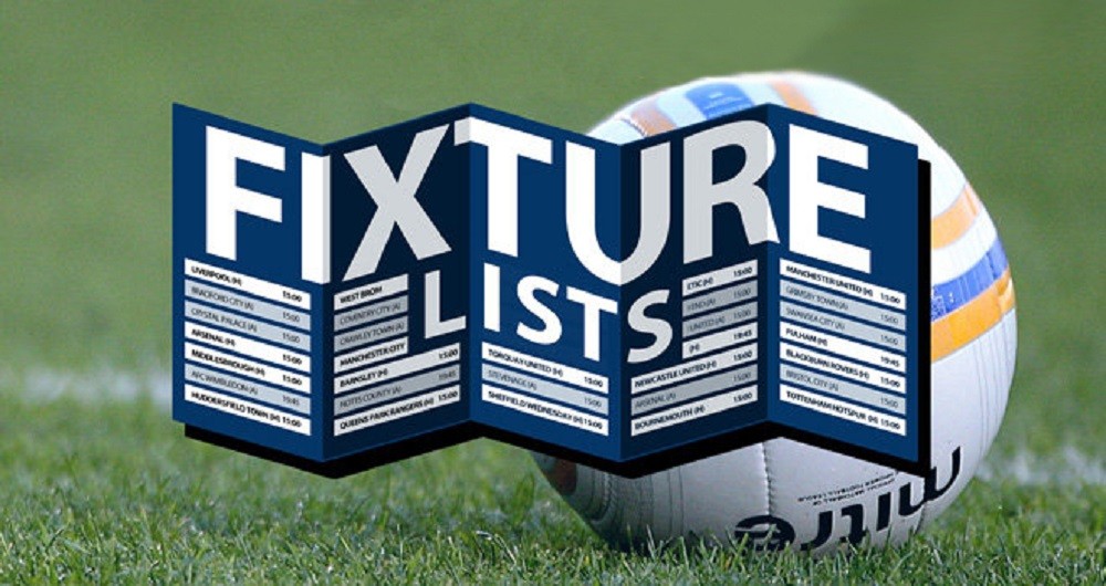 Fixtures into November now published