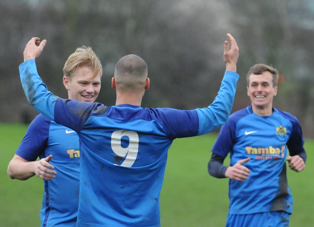 Royal Albert in county cup final action on Friday night