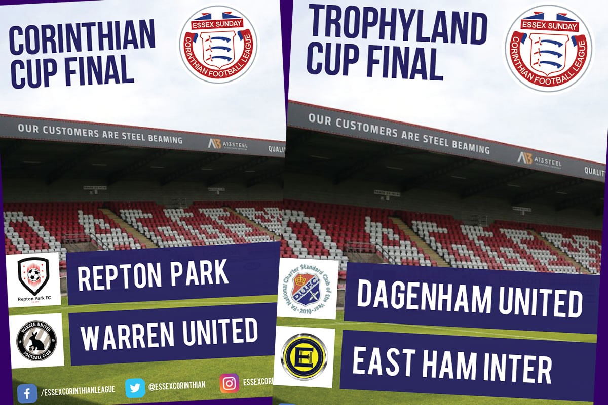 CUP FINALS PREVIEW: Corinthian and Trophyland Cups conclude on Sunday in double header special