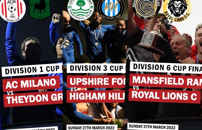 Divisional cup finals kick off this weekend at Parkside
