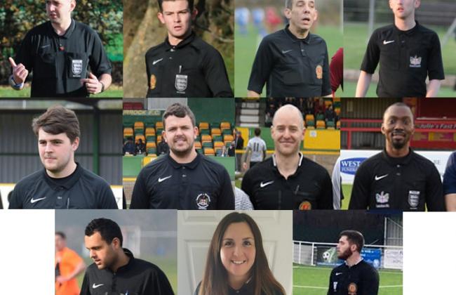 Corinthian referees receive prestigious county cup final appointments